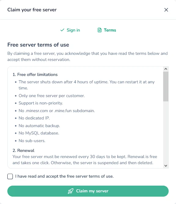 How to Create a Free Minecraft Server on MineStrator in 5 Minutes — illustration 3
