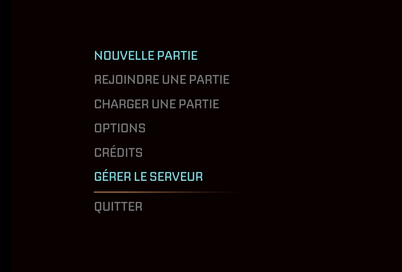 Star Rupture main menu with Manage Server highlighted
