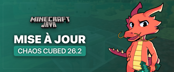 Chaos Cubed (Minecraft 26.2) : toutes les nouveautés de la mise à jour