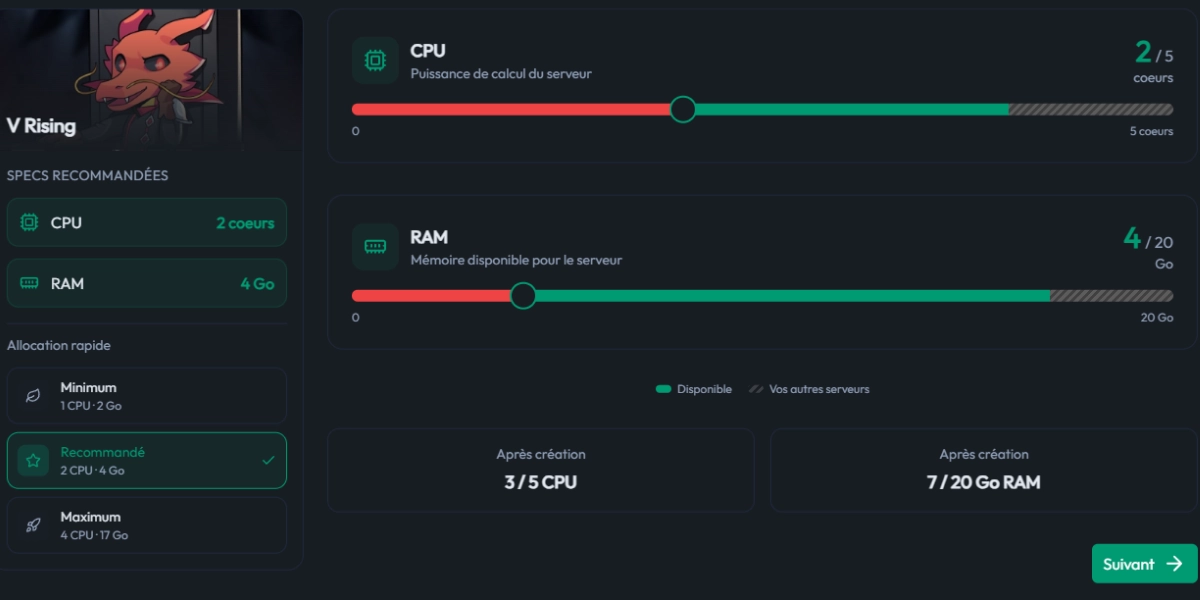 Combien de RAM pour un serveur V Rising en 2026 ? — illustration 2