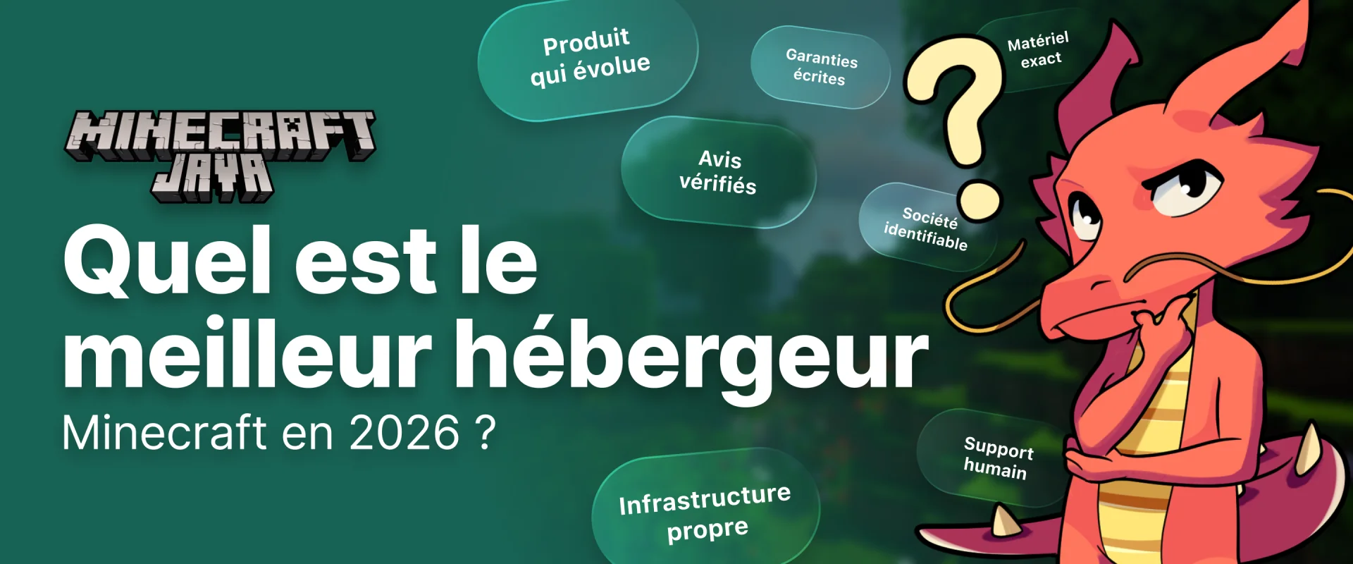 Quel est le meilleur hébergeur Minecraft en 2026 ?