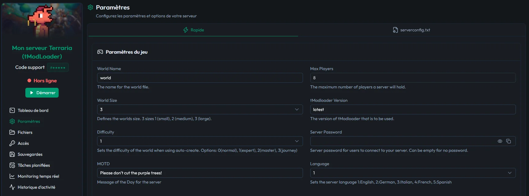 Créer un serveur Terraria tModLoader (Calamity, Thorium) — illustration 5