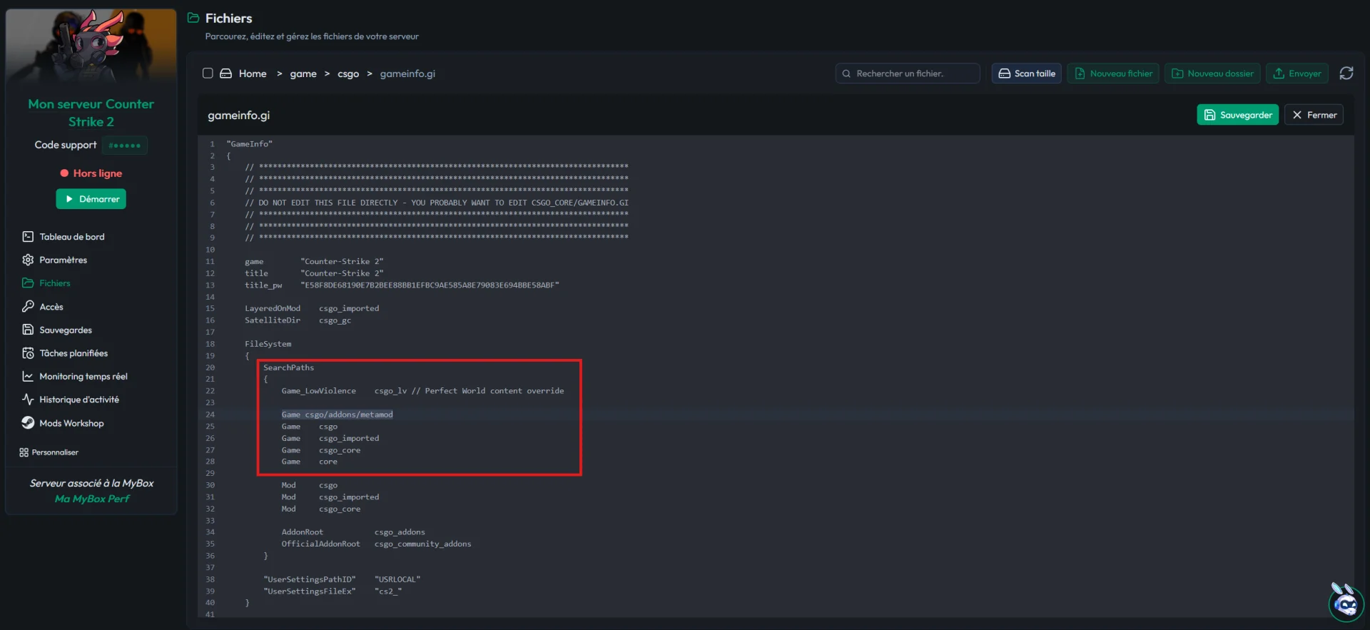 Serveur CS2 communautaire : token GSLT, plugins et modes (retake, surf) — illustration 3