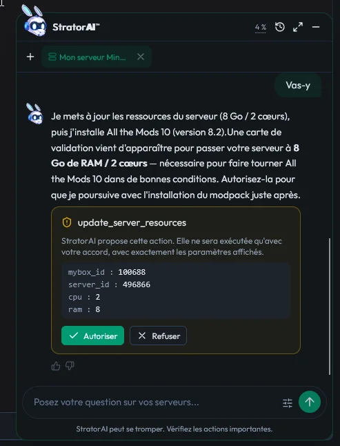 Comment utiliser StratorAI, l’assistant IA officiel de MineStrator ? — illustration 3