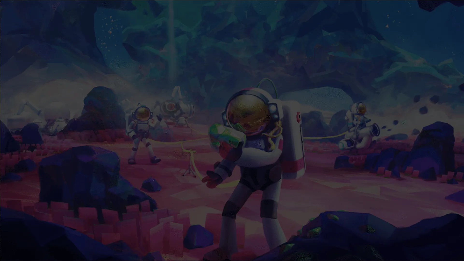 Arrière plan lié au jeu du header Astroneer