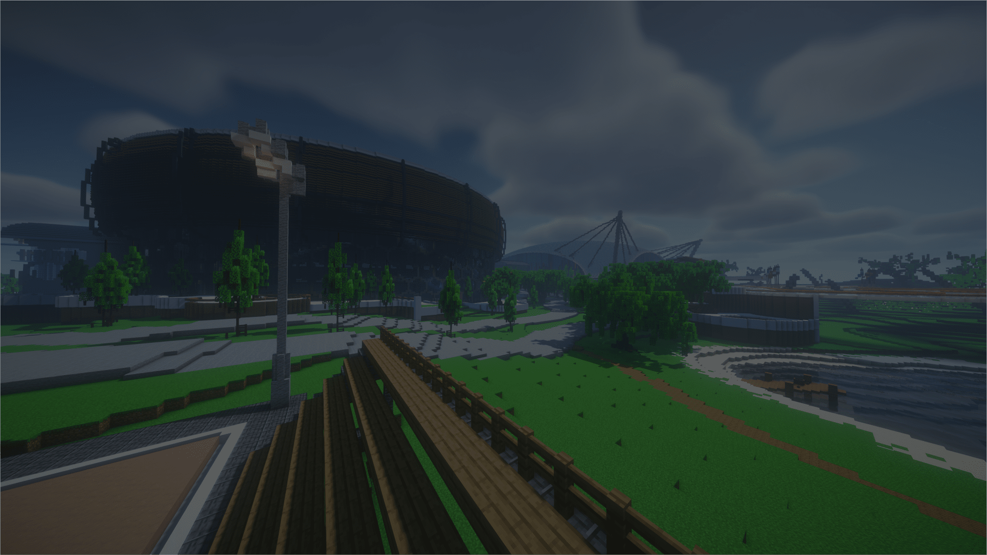 Arrière plan lié au jeu du header Minecraft Bedrock