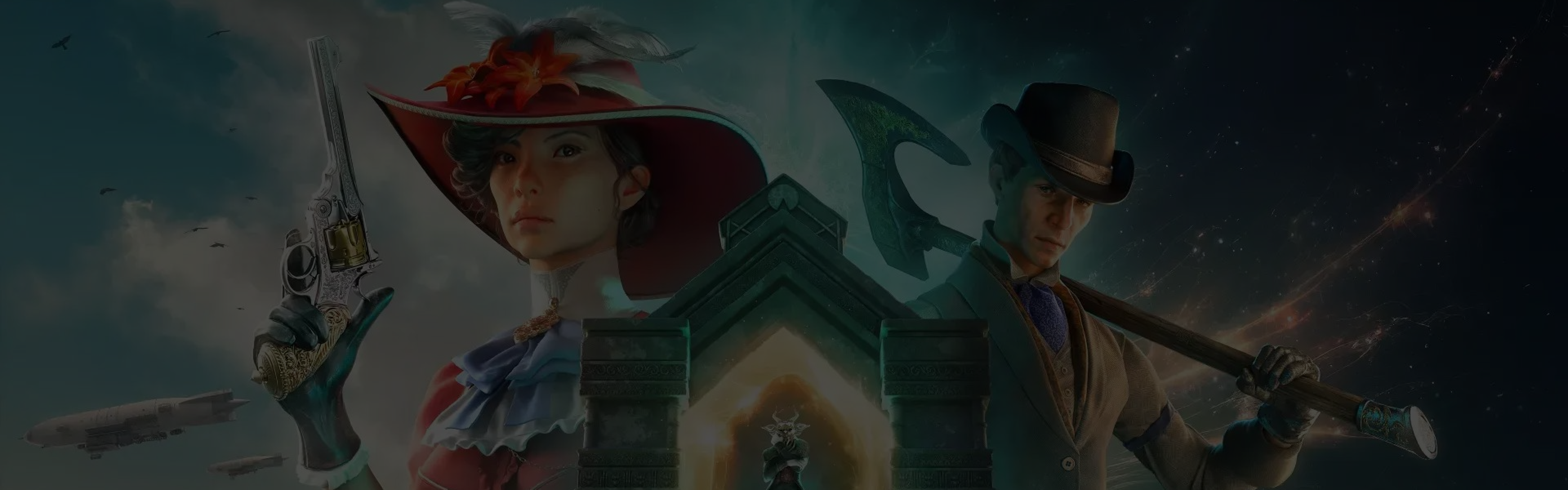Game-related background of the header Nightingale