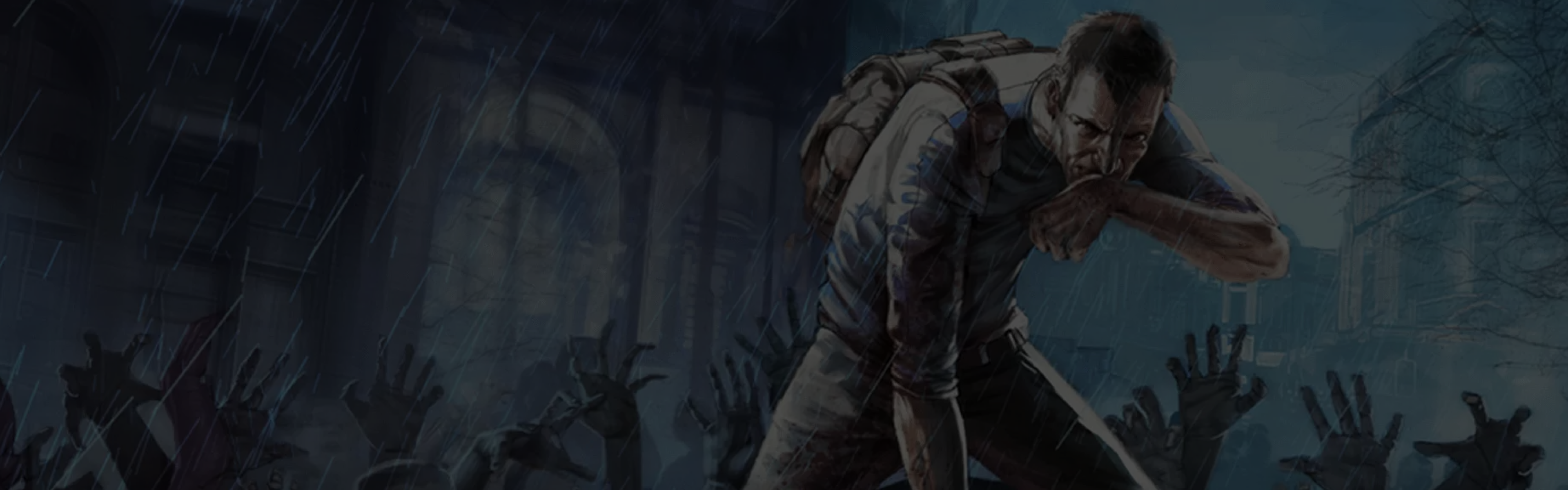 Game-related background of the header Project Zomboid
