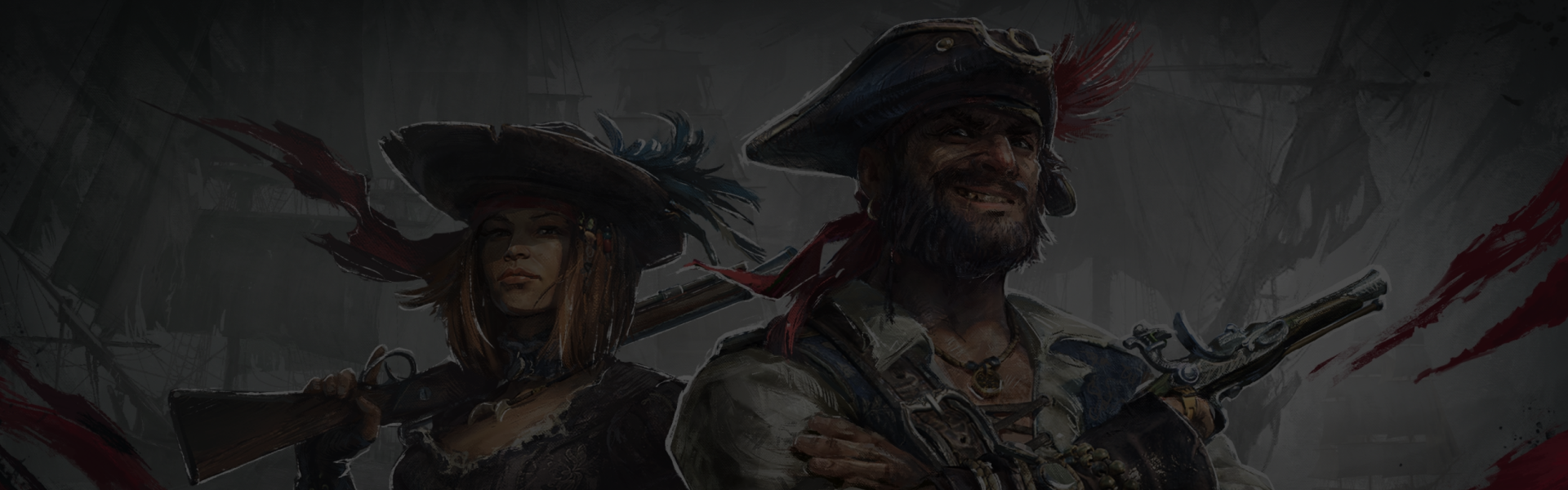 Game-related background of the header Windrose