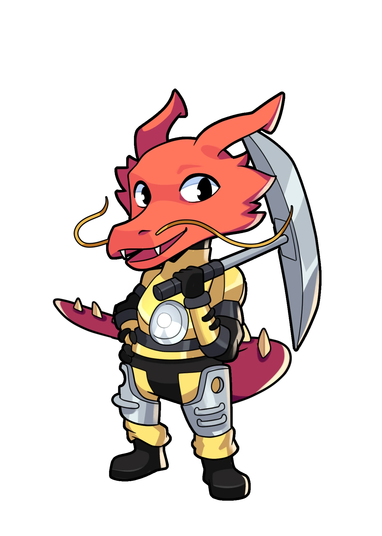 Stator déguisée en personnage du jeu Factorio