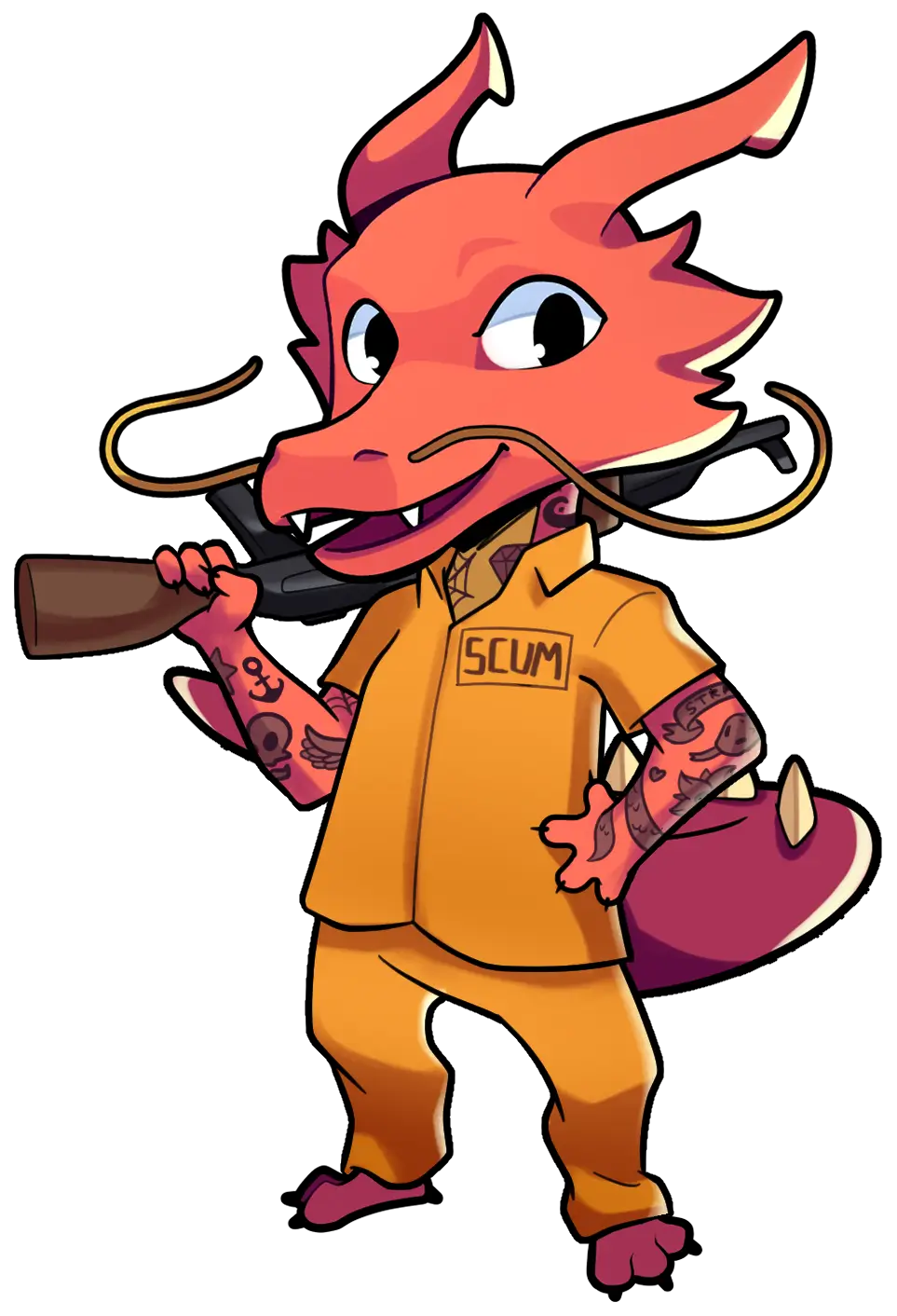 Stator déguisée en personnage du jeu Scum