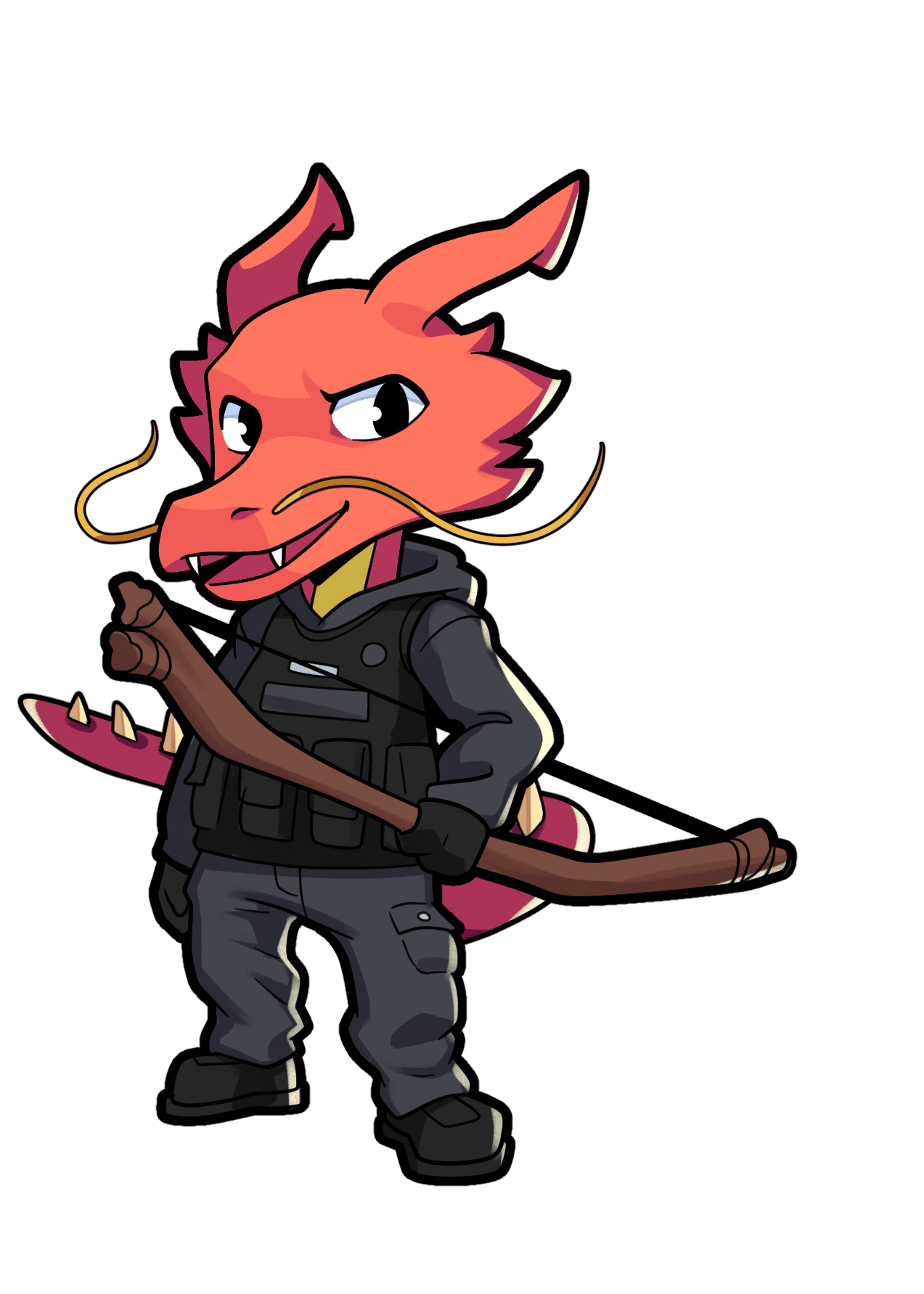 Stator déguisée en personnage du jeu Sons of the Forest