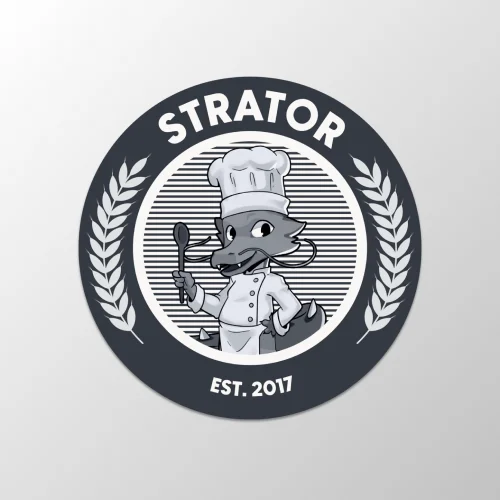 Strator Black & White Coaster