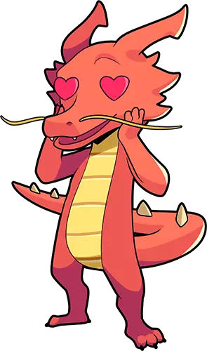 Strator avec des coeurs à la place des yeux