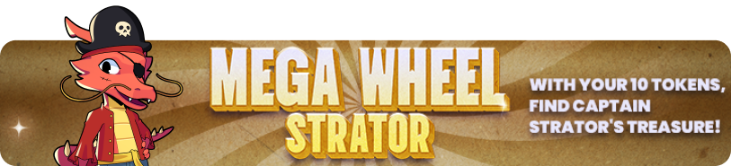 Banner showcasing the Mega Wheel of Fortune